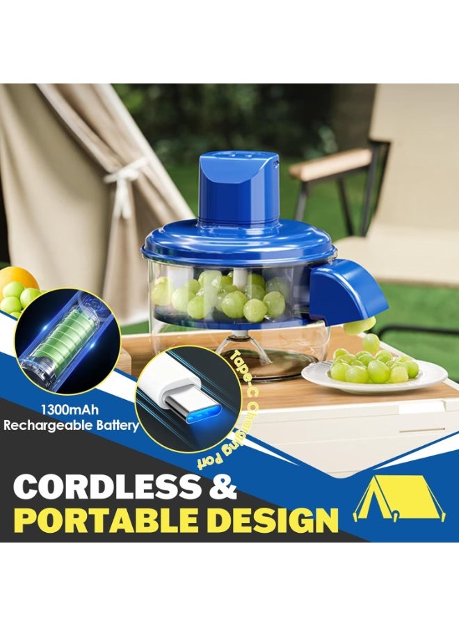 هابي هوم آلة تقشير كهربائية أوتوماتيكية للفواكه والخضروات – تقشير سريع للثوم والعنب والكرز والطماطم الصغيرة، جهاز قابل لإعادة الشحن، فصل القشرة عن اللب بسهولة، أداء آمن وقوي، مثالية للمطابخ المنزلية، التخييم، المطاعم الصغيرة ومحلات العصائر - Image 3